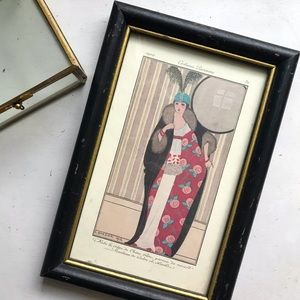 Vintage 1912 Art Nouveau George Barbier Lithograph